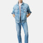 Giacca Leggera Uomo Roy Roger's In Denim Regular trucker RE-SEARCH Bodega RSC008D7403183