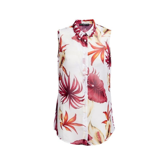 Camicia Senza Maniche Donna Guess   W1GH0RW70Q0
