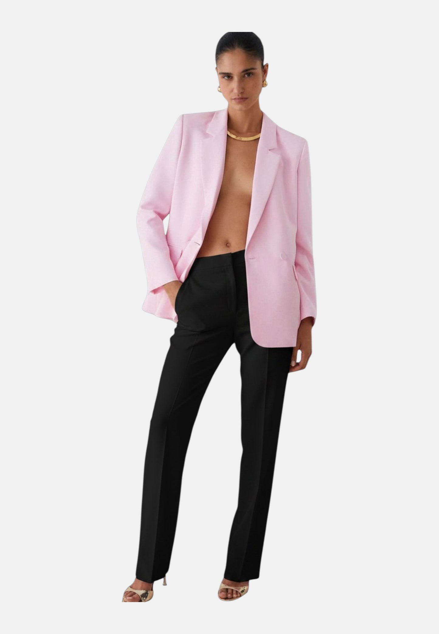 Pantaloni Wide Leg Donna Liu Jo In Tessuto Tecnico Stretch Eco Line CA6005T2200
