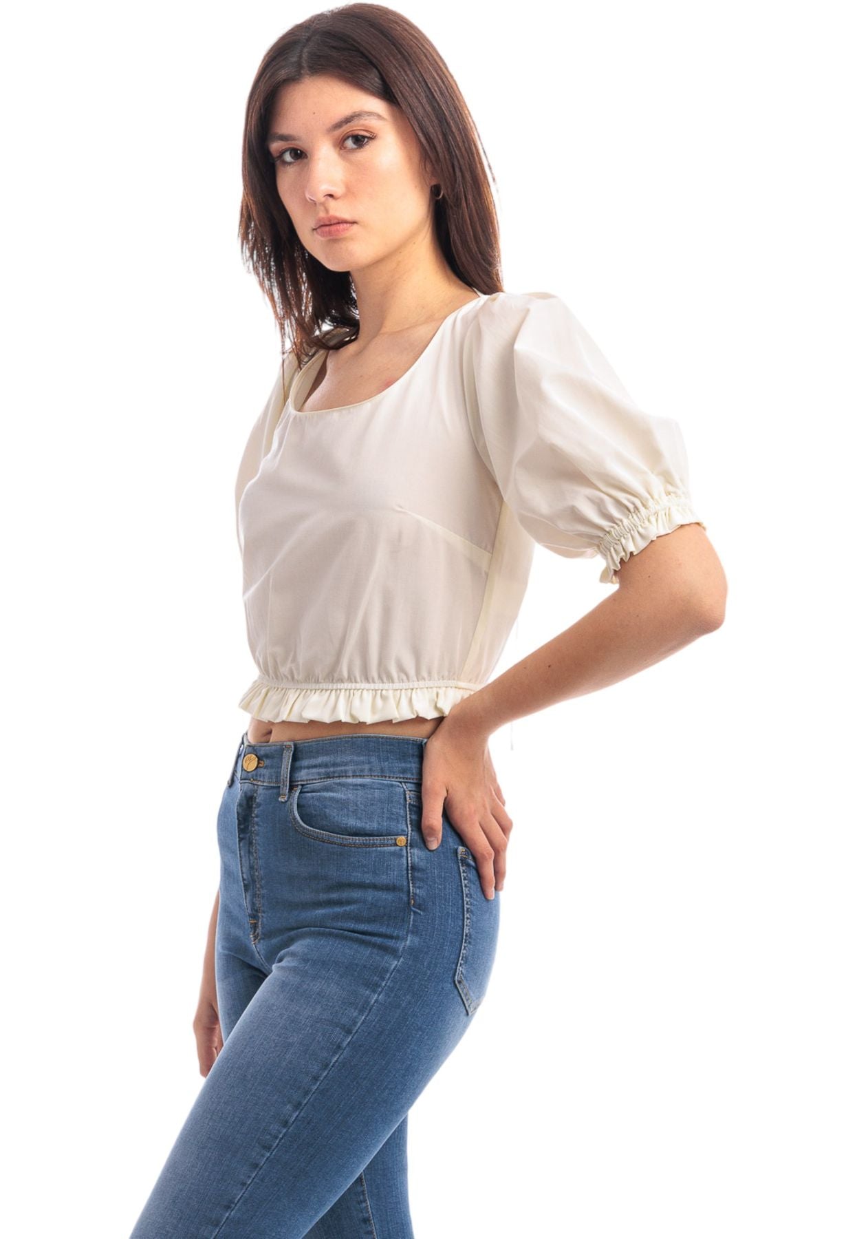 Blusa  Donna Manila Grace  Cut Out S3JC105PU