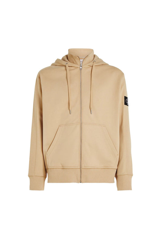 Felpa Con Zip Uomo Calvin klein Jeans Con Cappuccio Badge Hwk J30J324956