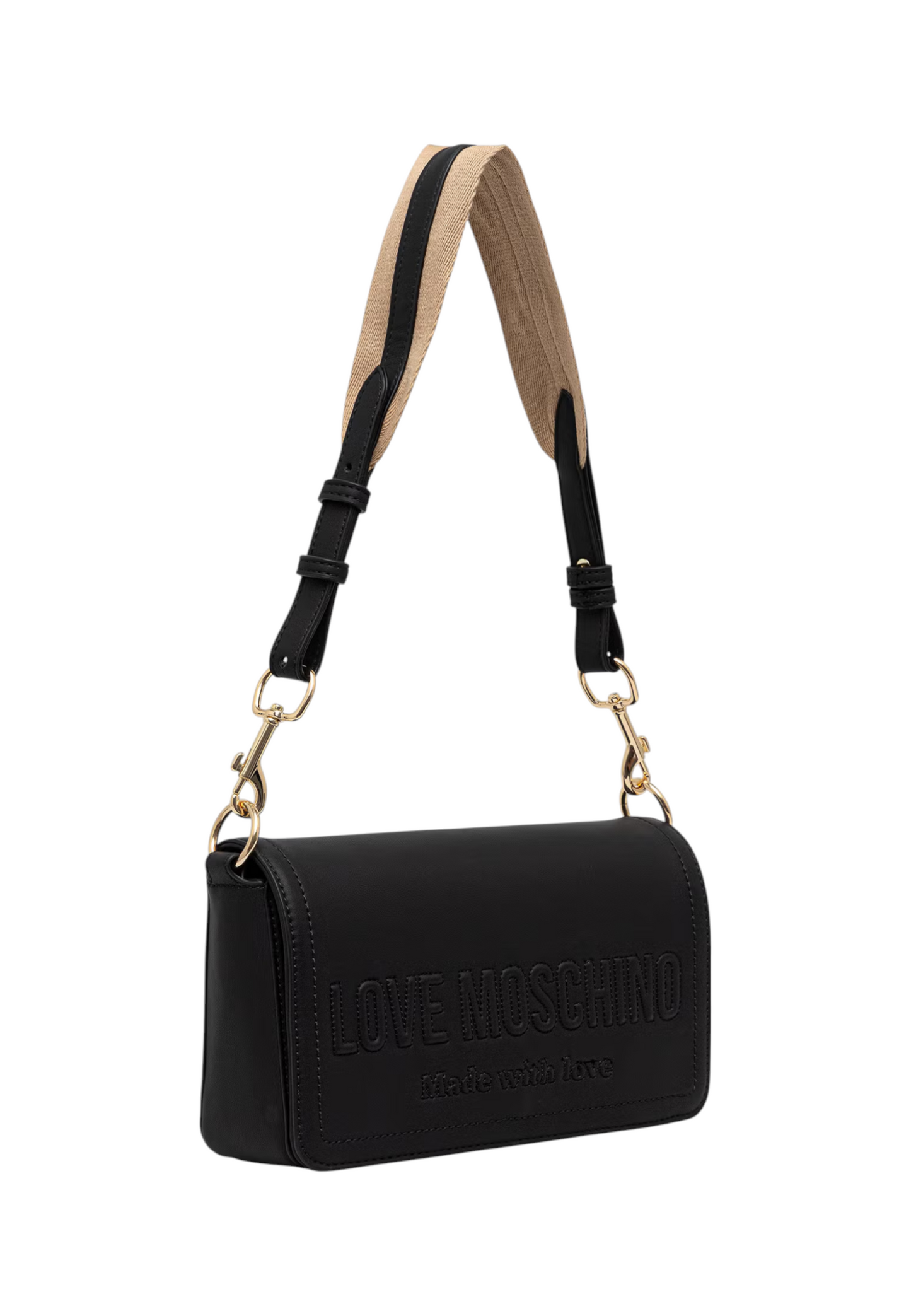Borsa A Tracolla Donna Love Moschino Rettangolare Con Logo In Rilievo  JC4046PP1PLE0