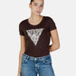 T-Shirt Manica Corta Donna Guess  Leo Triangle W6RI32J1314