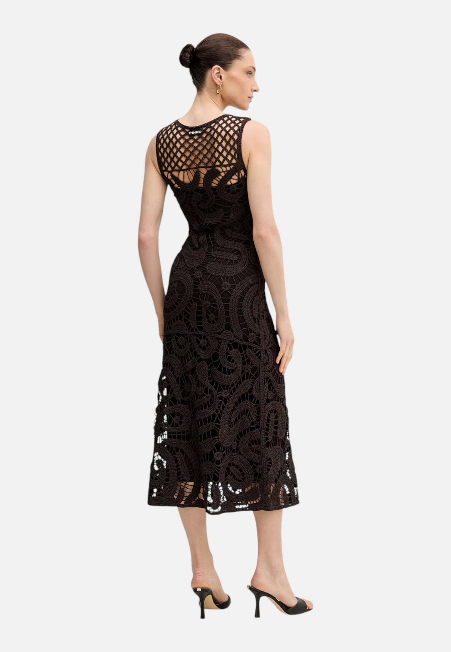 Vestito Lungo Donna Pinko Crochet Geometric Bufera 106361A354