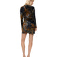 Vestito Corto Donna Desigual Floccato, Motivo astratto, Fit regular, Manica lunga, Scollo a barca Dubl�n 26WWVK18