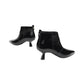 Stivaletti Tronchetti Donna Nero Giardini In Vernice Tacco Svasato 5 cm  I514432DE