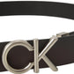 Cintura  Uomo Calvin klein 35Mm Regolabile/Reversibile Ck Hallmark Logo