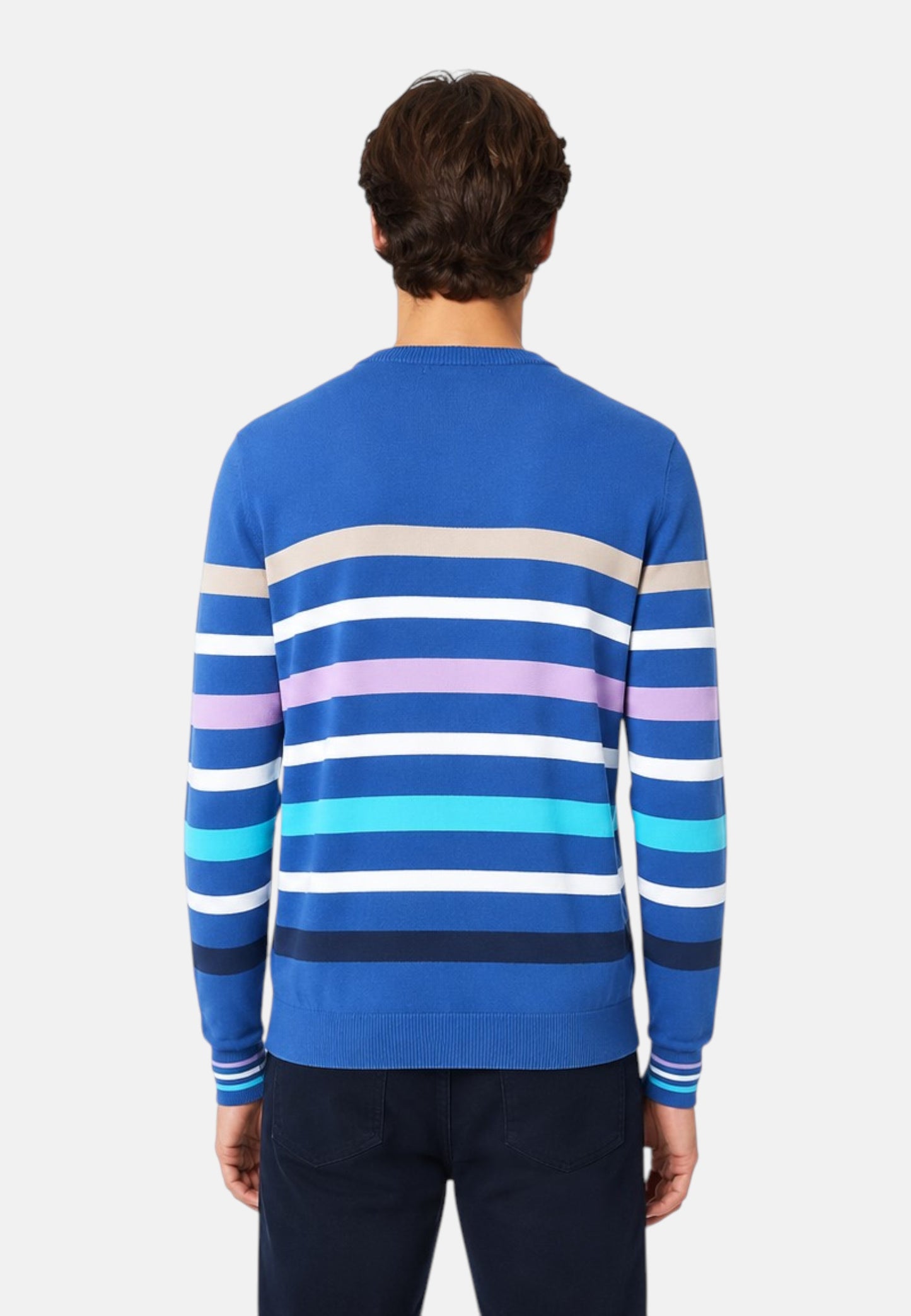 Maglia A Girocollo Uomo Harmont & Blaine Con Righe 3D  HRL639030763