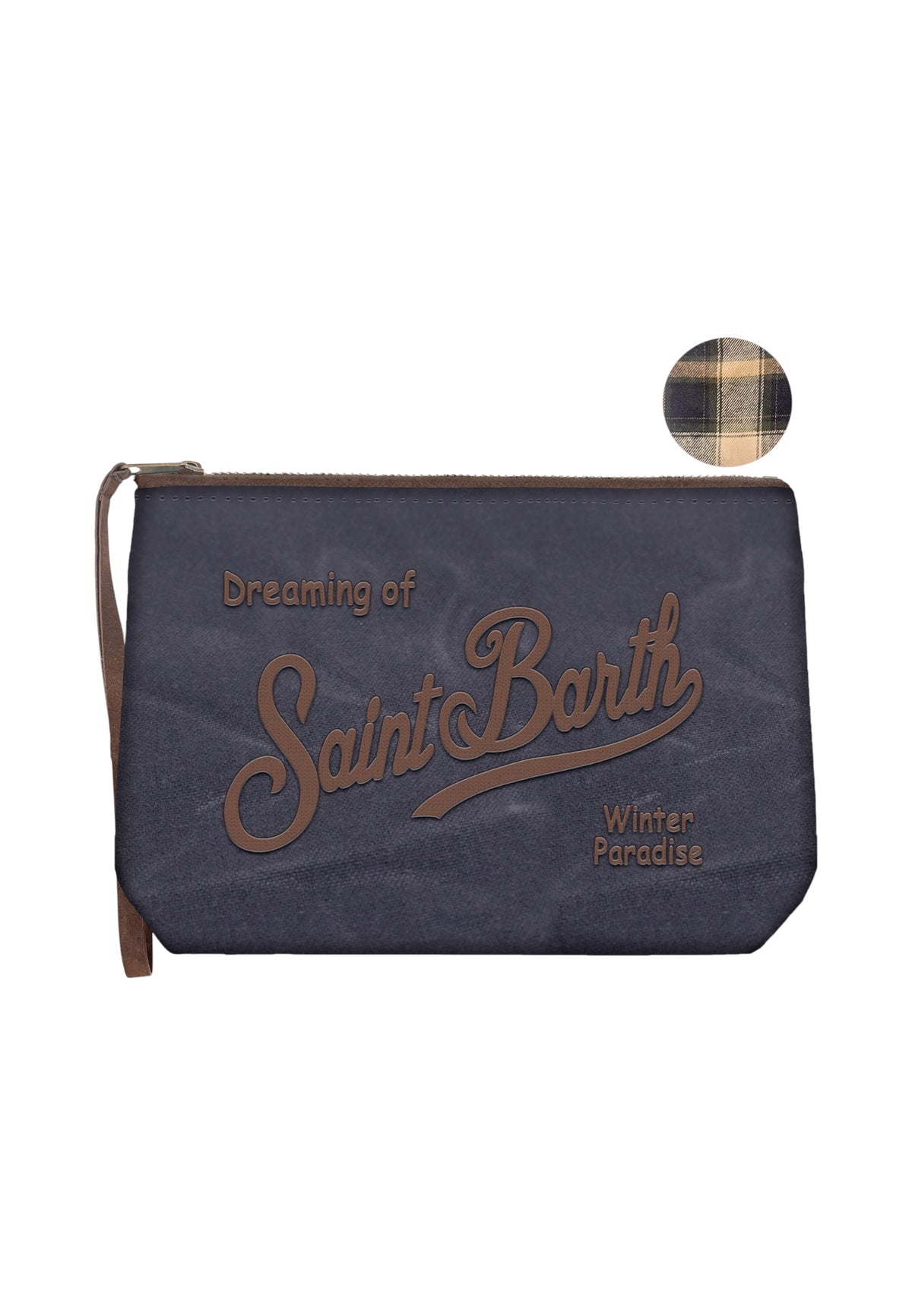 Pochette  Unisex Mc2 Saint Barth Chiusura Con Zip, Laccetto Laterale, Il Logo Saint Barth Sul Davanti Aline Wax ALI0058