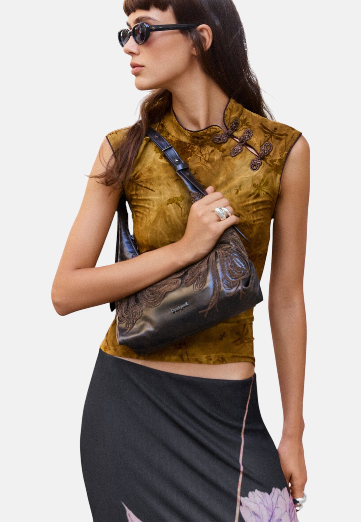 Borsa A Spalla Donna Desigual Piccolo, Effetto pelle, Portabilit� a spalla Mistral Busan 26WAXP11