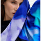 Foulard  Donna Desigual 80x185 cm, Effetto degrad�, Viscosa Lenzing EcoVero Degrade Blue 26WAWA36