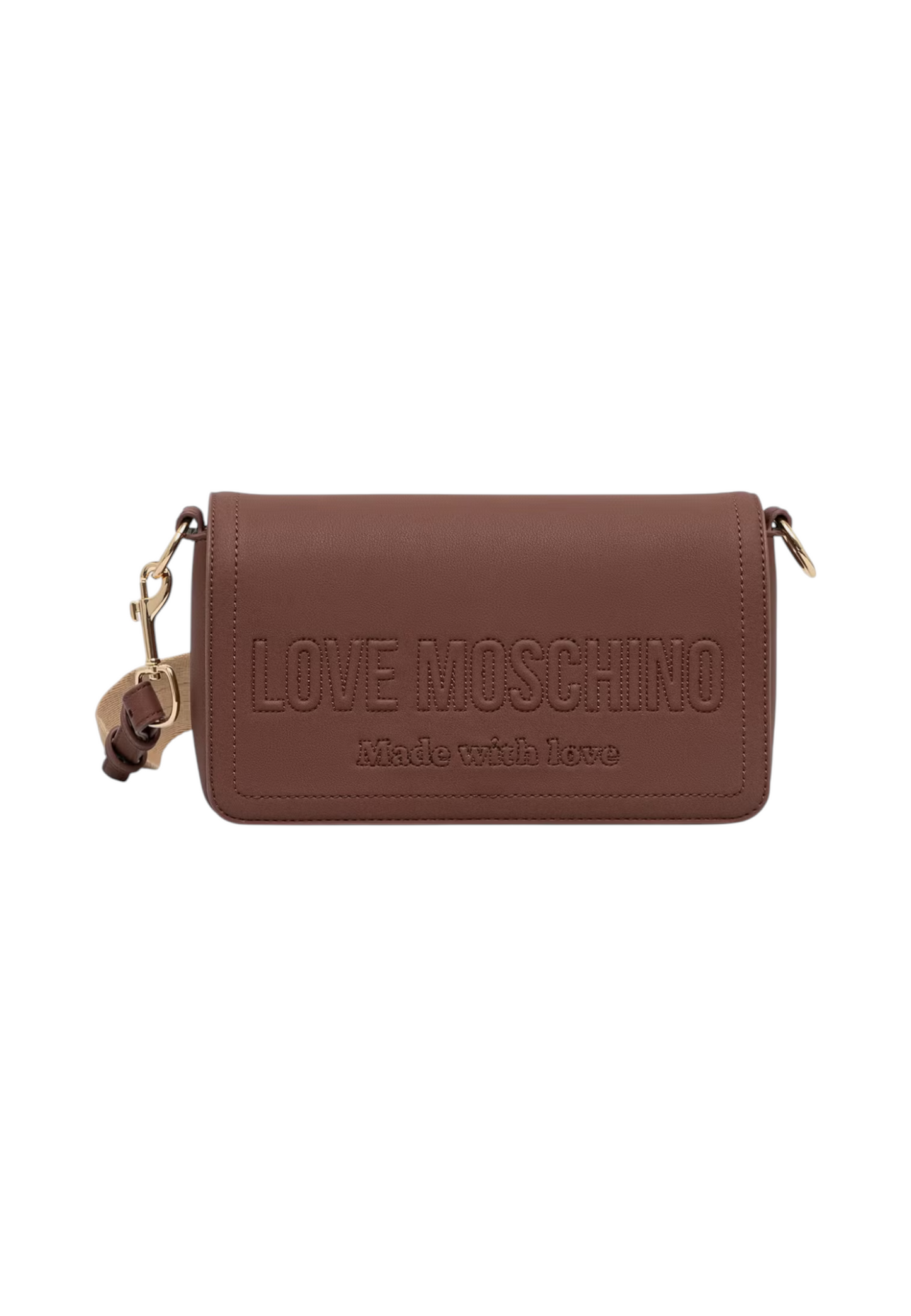 Borsa A Tracolla Donna Love Moschino Rettangolare Con Logo In Rilievo  JC4046PP1PLE0