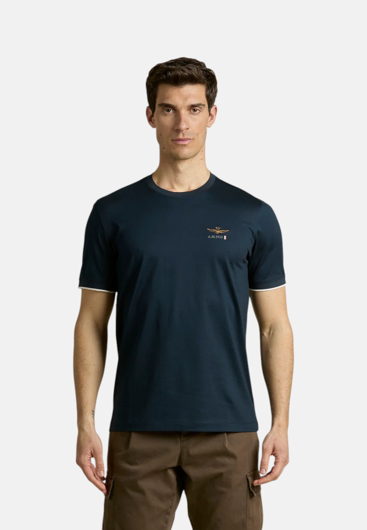 T-Shirt Manica Corta Uomo Aeronautica Militare In Jersey Di Cotone Mercerizzato  261TS2508UJ00682