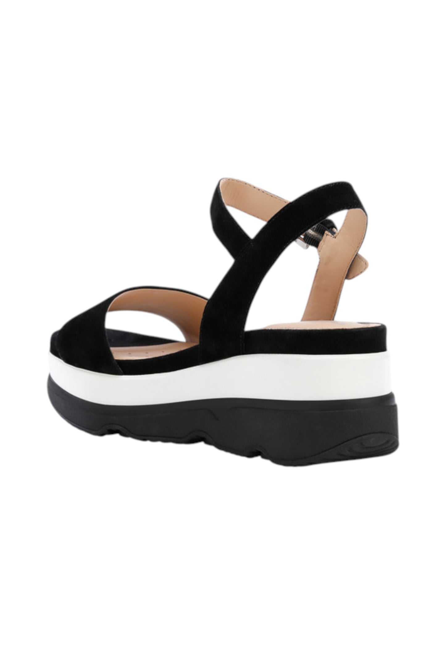Sandali Con Zeppa Donna Geox In Camoscio Gardenia D02HBC00021