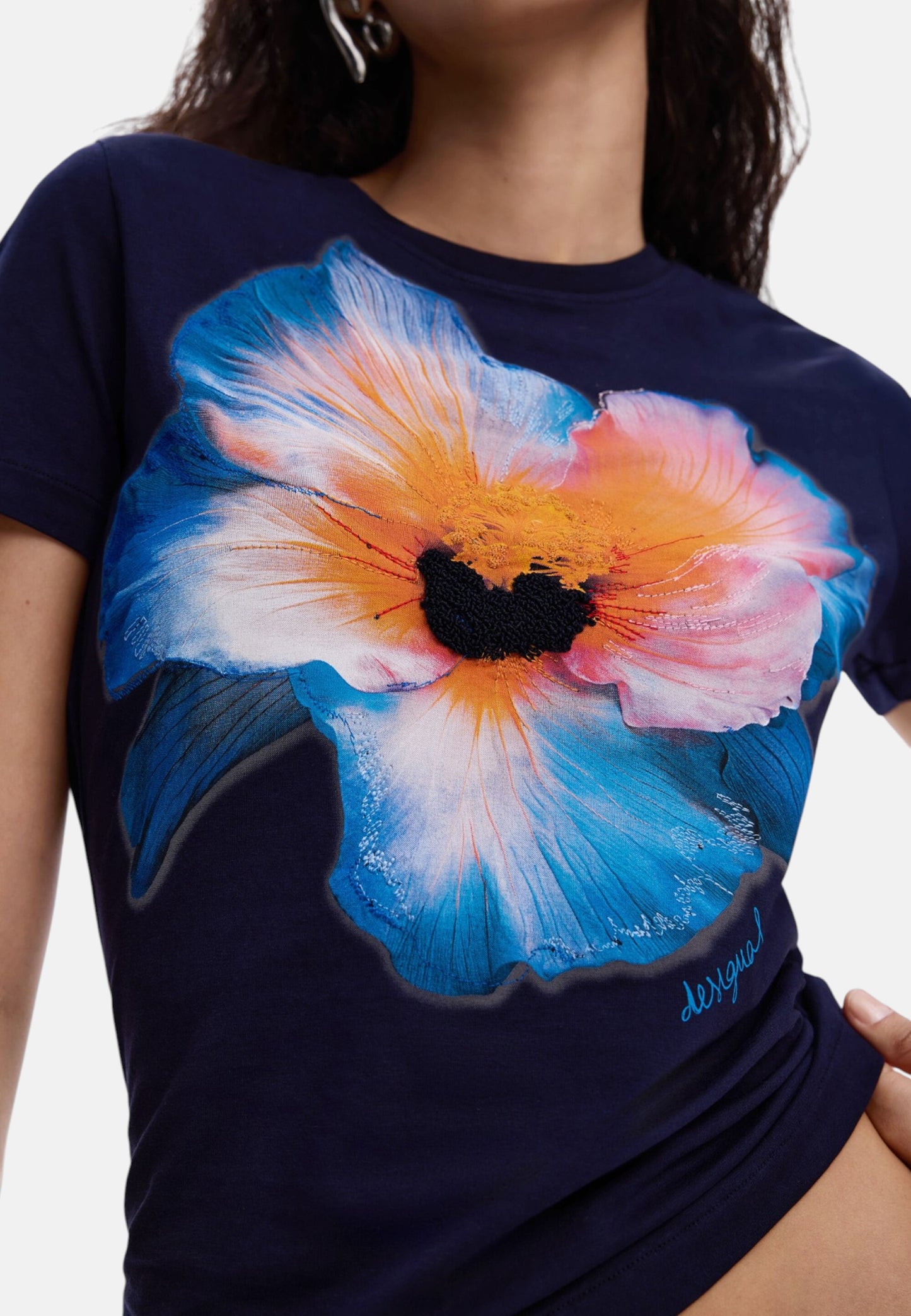 T-Shirt Manica Corta Donna Desigual  Estocolmo 26SWTK03