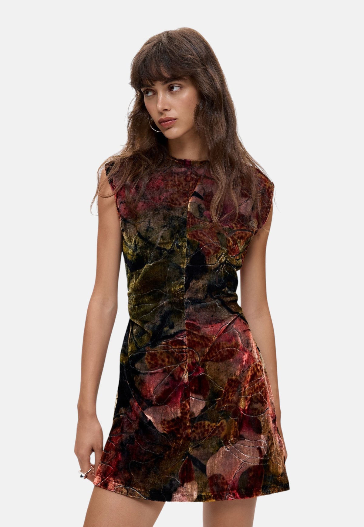 Vestito Midi Donna Desigual  Vest Orchid Velvet Lacroix 26WWVW25