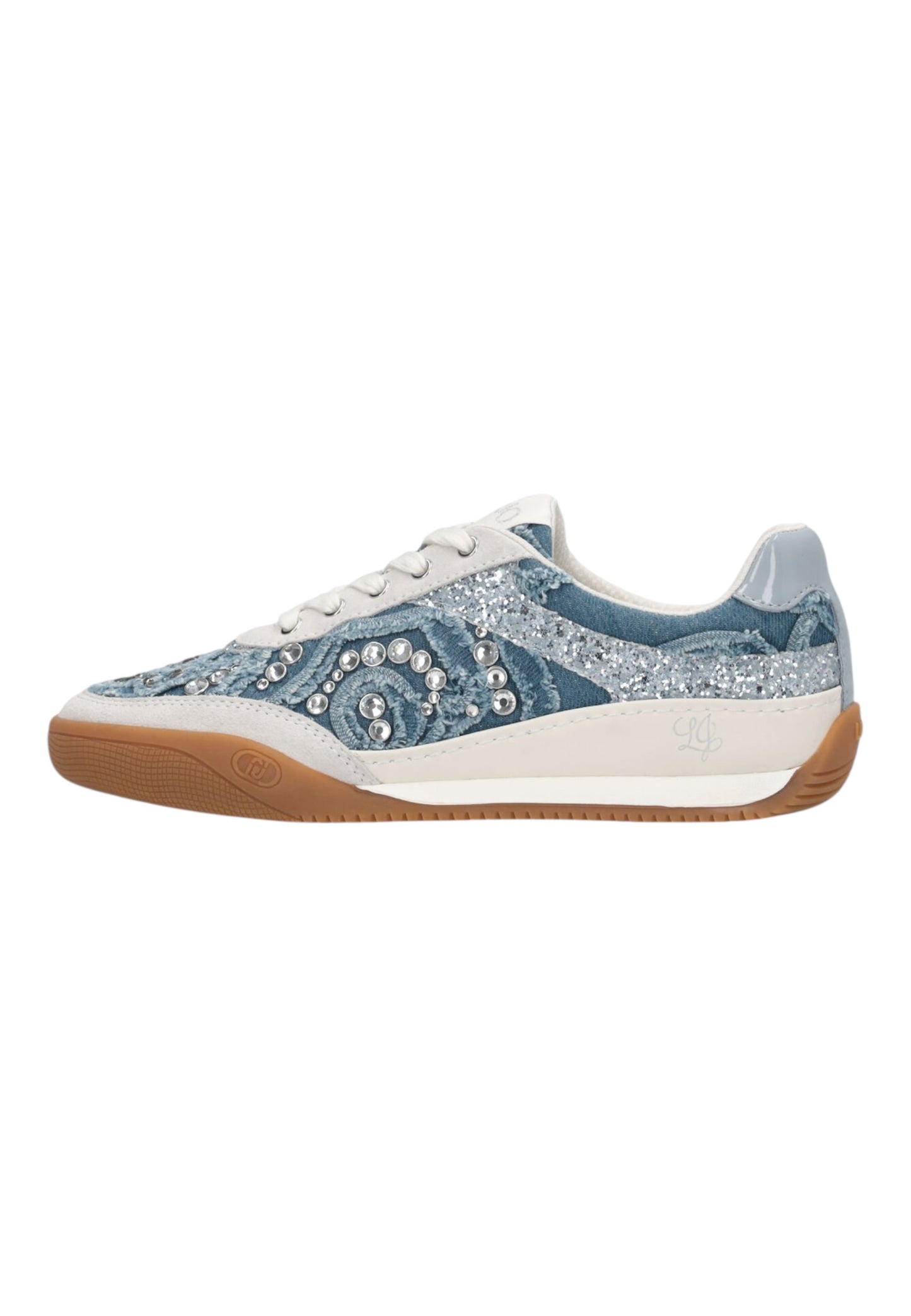 Sneakers Basse Donna Liu Jo In Denim Strass/Glitter Lewis 04 BA6093TX543