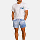 T-Shirt Manica Corta Uomo Mc2 Saint Barth Stampa E/O Ricamo Frontale Bomba Portofino POT0001