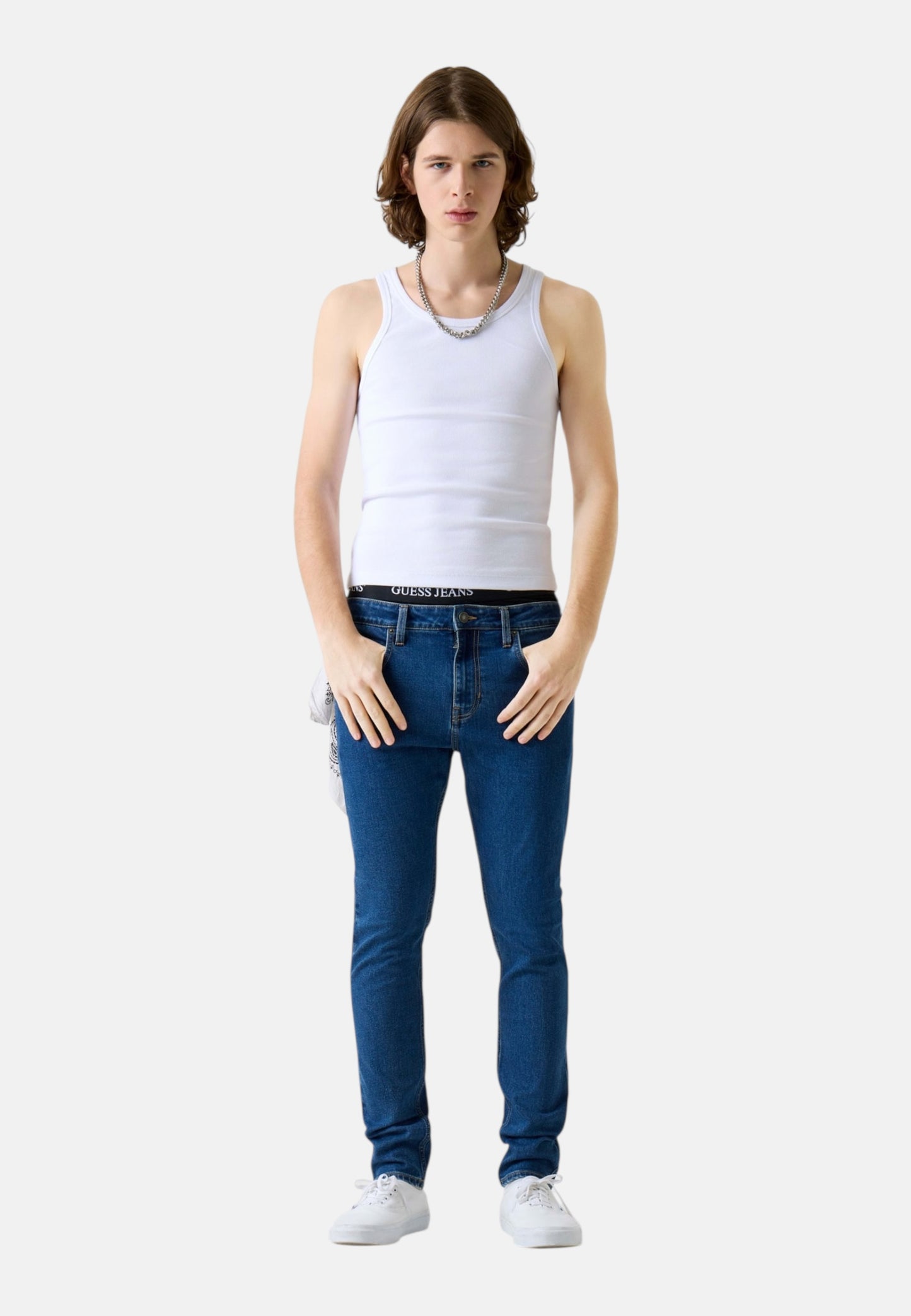 Jeans Skinny Fit Uomo Guess Cool Medium Wash Gj G12 M6RA0FD6325