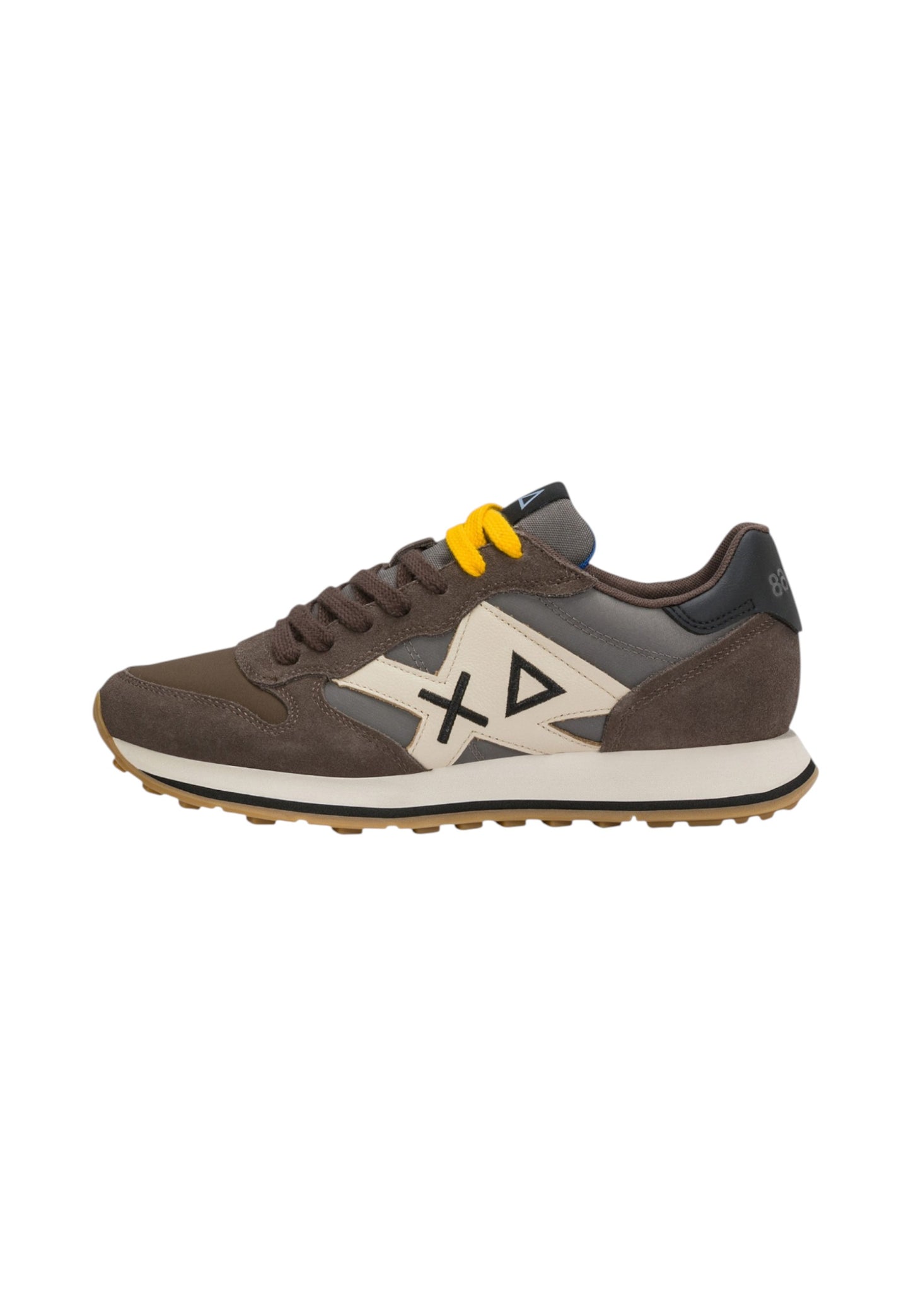 Sneakers Basse Uomo Sun68 Stile Running, Nylon E Suede, Maxi Logo, Bicolor Jaki 2.0 Bicolor Z46122