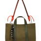 Borsa A Mano Donna Sun68 Midi Bag Velluto A Coste, Manici Doppi, Tracolla Rimovibile, Charm Logato Corduroy Y46222