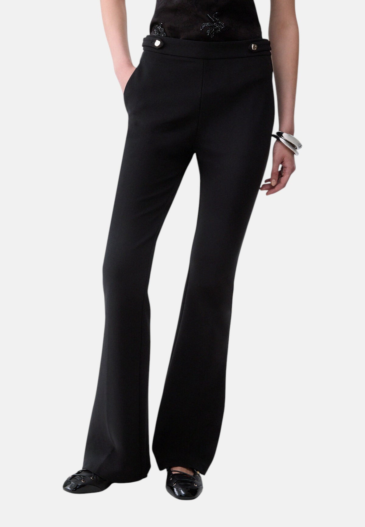 Pantaloni Flare Fit Donna Liu Jo Con Dettaglio  CF6276J3994