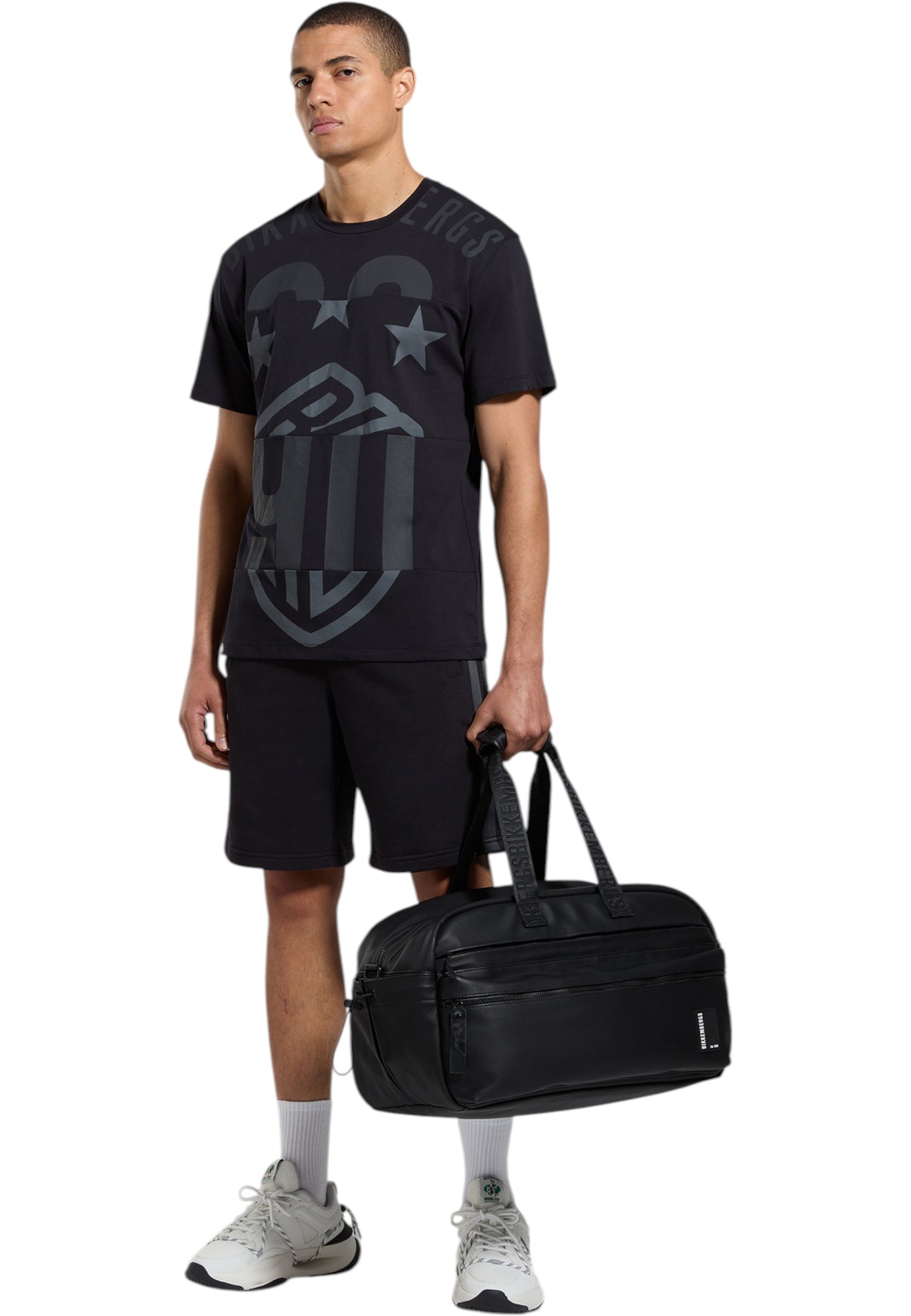 T-Shirt Manica Corta Uomo Bikkembergs Con Intarsi