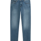 Jeans Skinny Fit Uomo Gas Stone Medium Blue + 3D Wiskers Sax Zip Plus 351598030291