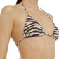 Bikini Pezzo Sopra Donna Mc2 Saint Barth Triangolo Leah Overlock - Lurex Zebra Color