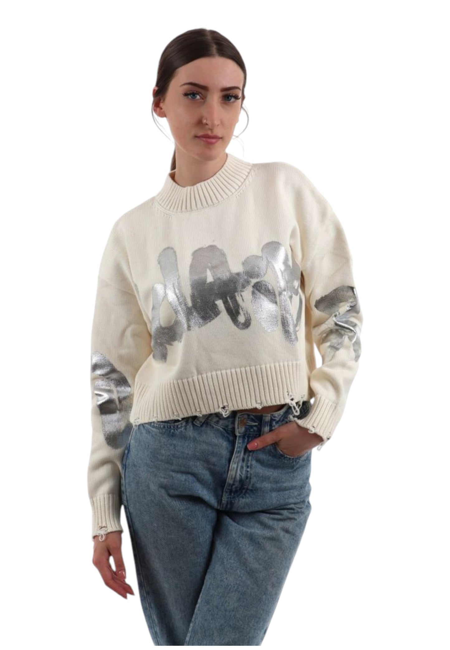 Felpa A Girocollo Donna Disclaimer   25IDS55174