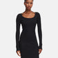 Vestito Corto Donna Guess In Maglia, Manica lunga Meghan W6YK33Z0968