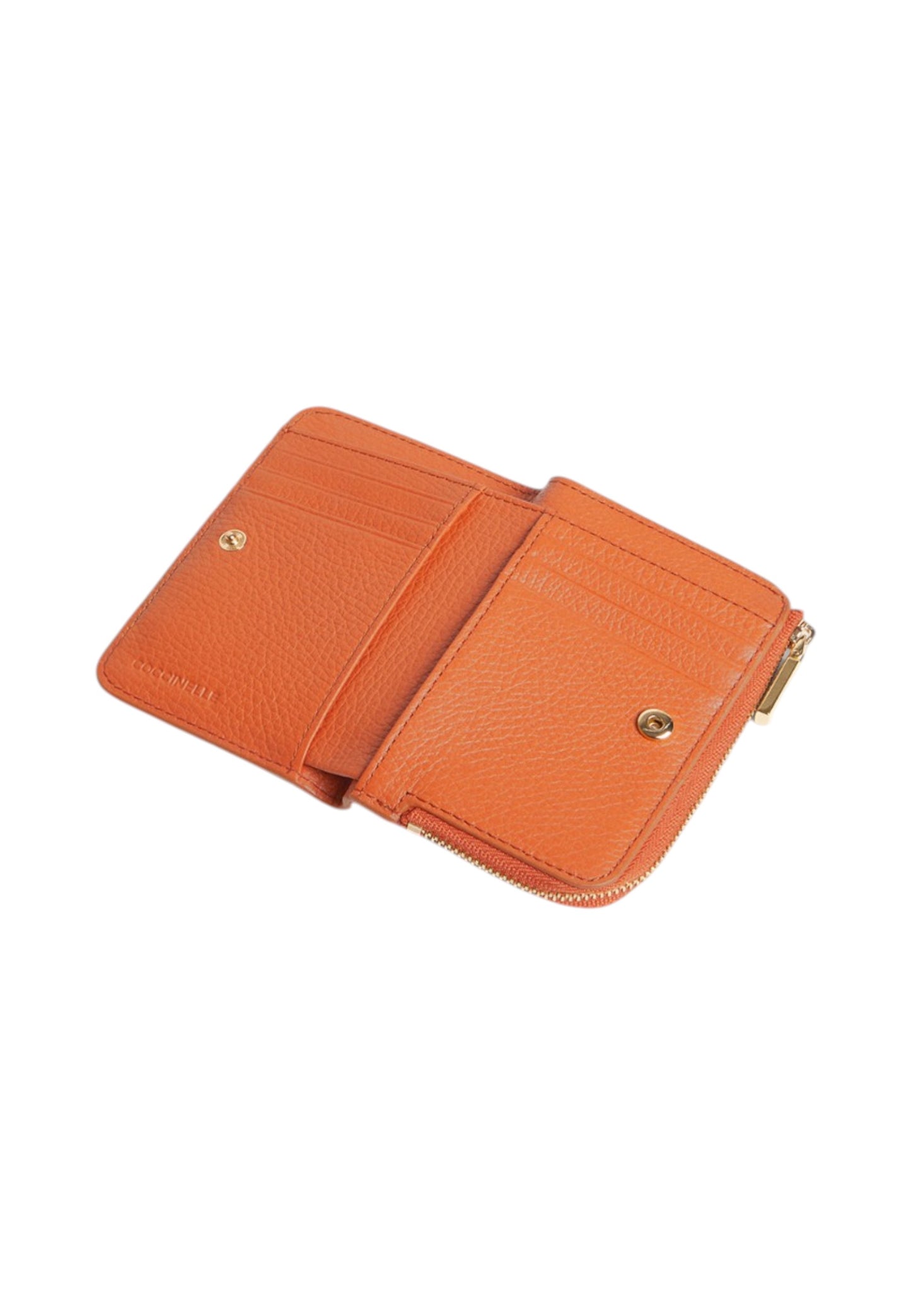 Portafoglio Con Zip Donna Coccinelle In Pelle Martellata Metallic Soft Small E2MW511D101