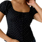 Blusa Manica Corta Donna Guess Pois Gj Pleated Button Up W6GHC6WO951
