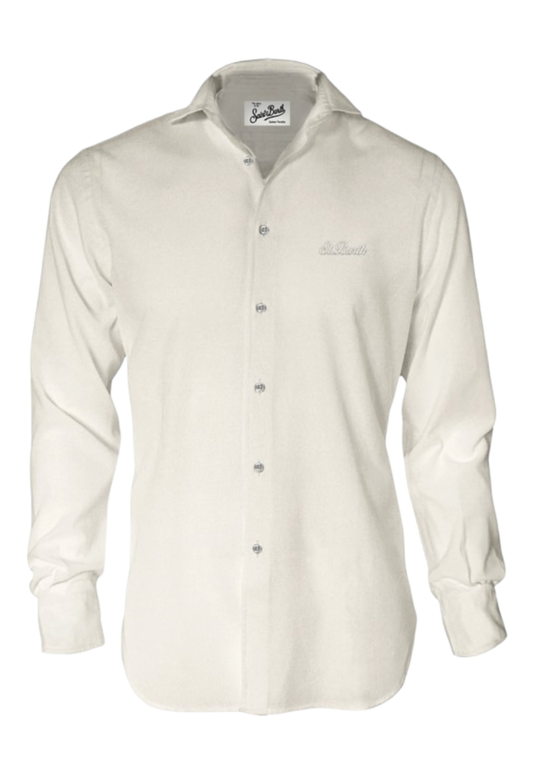 Camicia Manica lunga Uomo Mc2 Saint Barth Voile Chemise Ice LCM0001