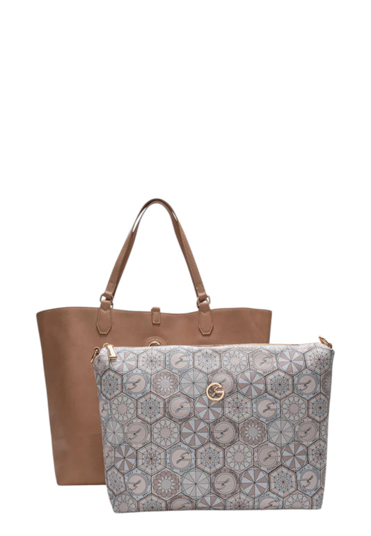 Borsa A Spalla Donna Gattinoni Medium Shopping Teodosia Reversibile