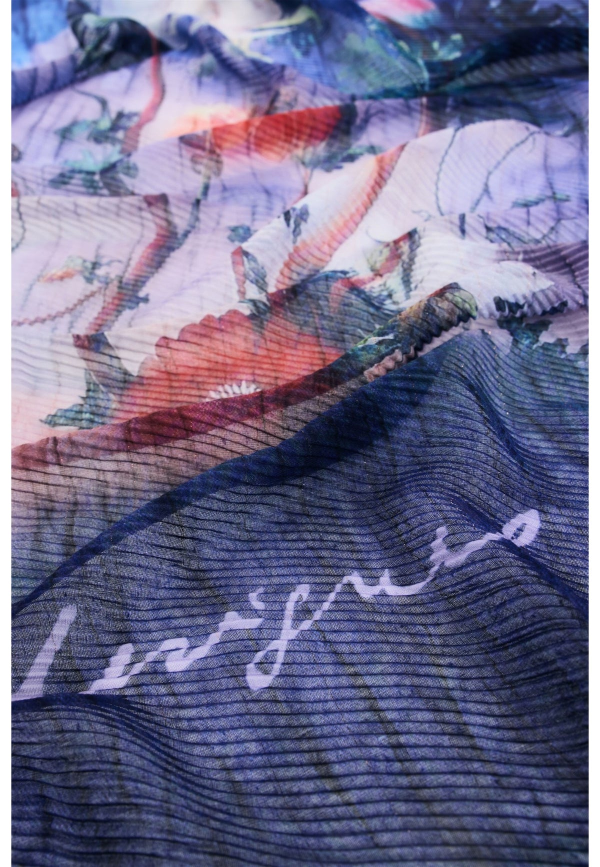 Foulard  Donna Desigual 180 x 80 cm, Motivo floreale, Poliestere riciclato Celestia 26WAWA16