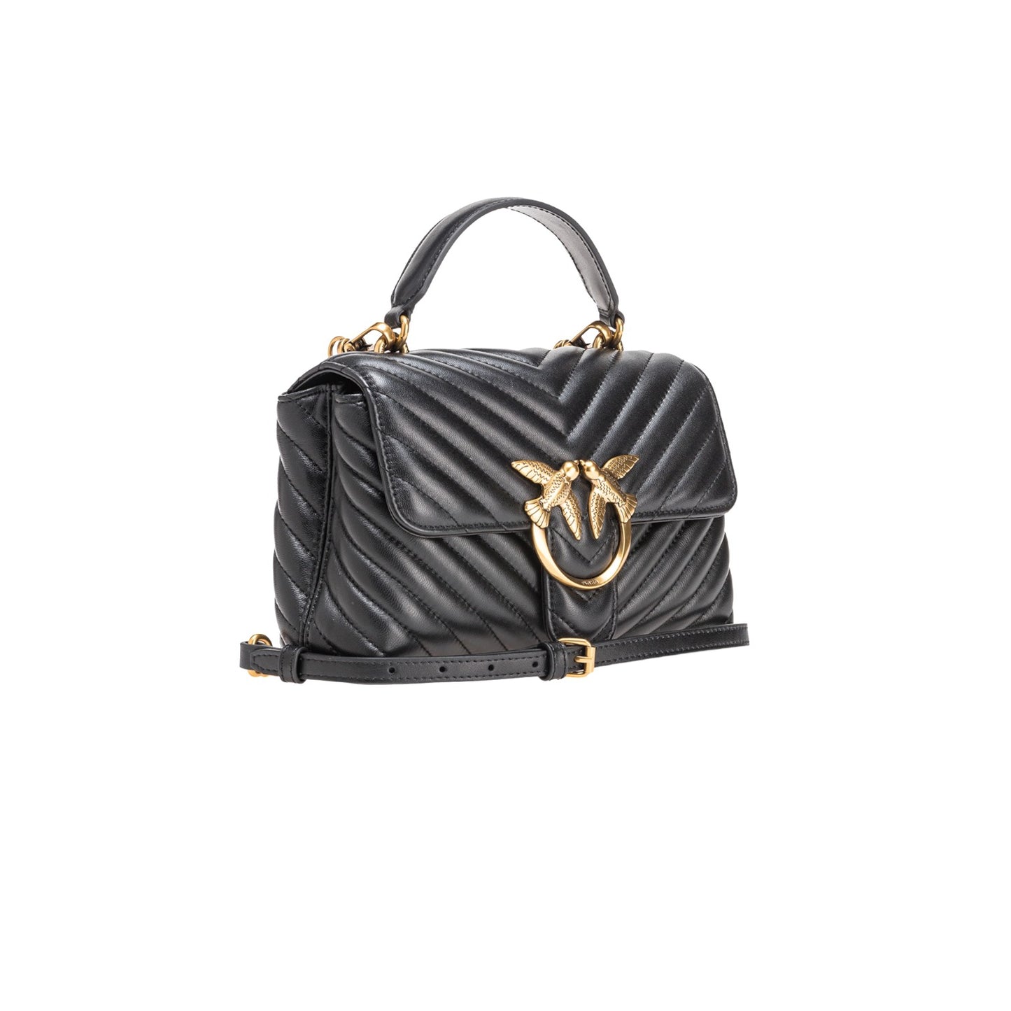 Borsa A Mano Donna Pinko Media Love Lady Puff Mini Chevron 100044A0GK