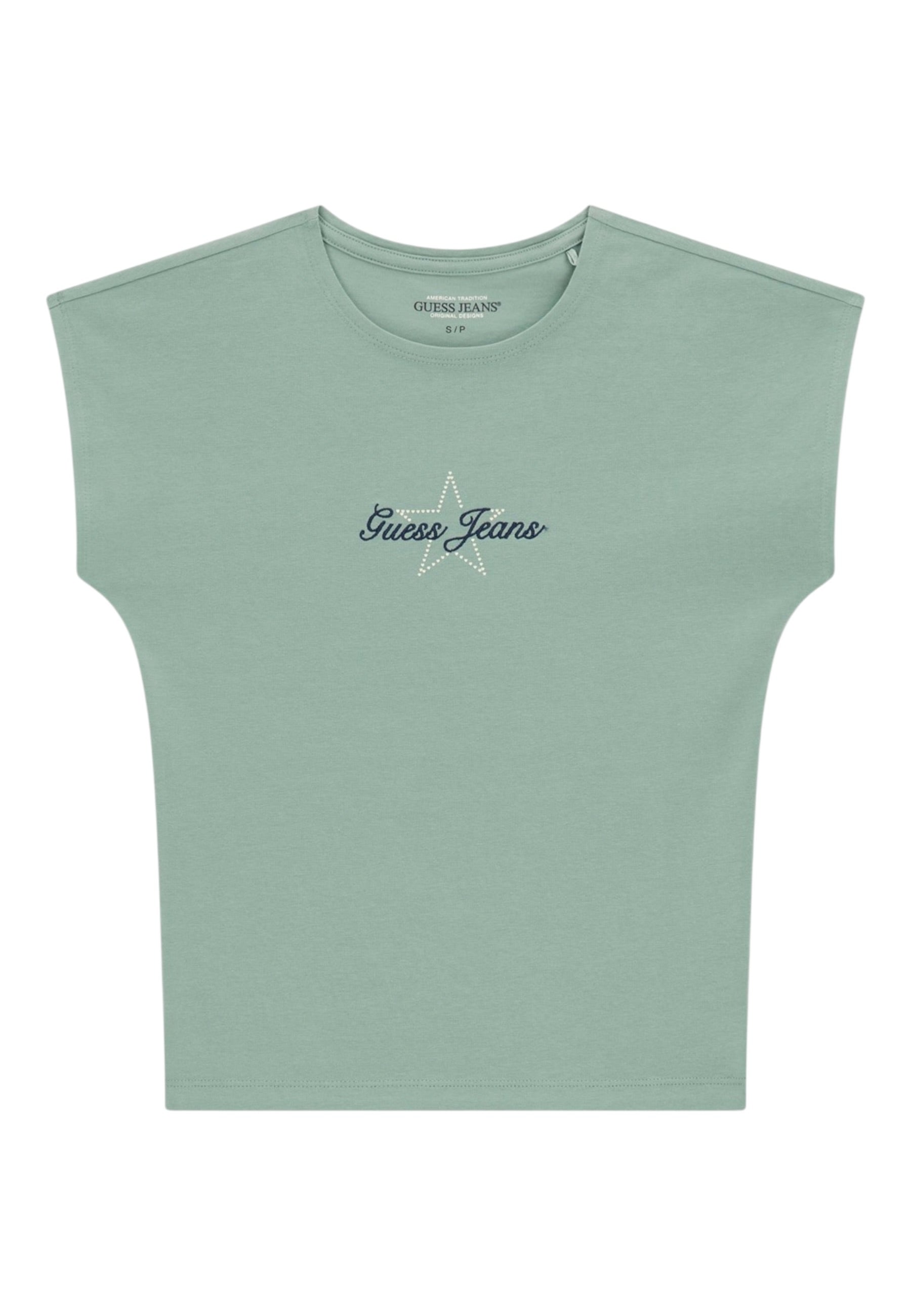 T-Shirt Manica Corta Donna Guess  Gj Raglan Star Baby W6RI21J1314