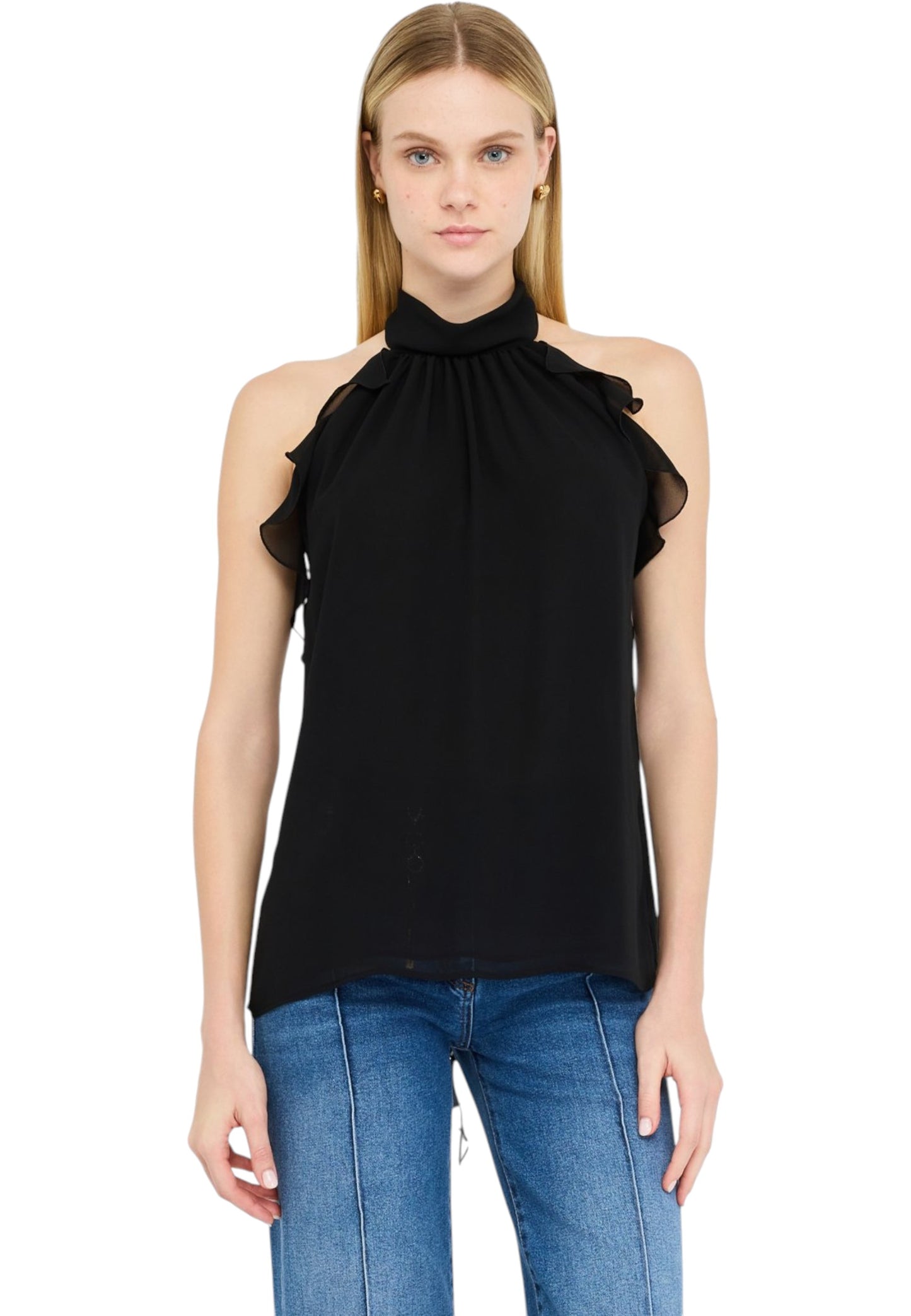 Top  Donna Liu Jo Con Volant  CF5119TS869