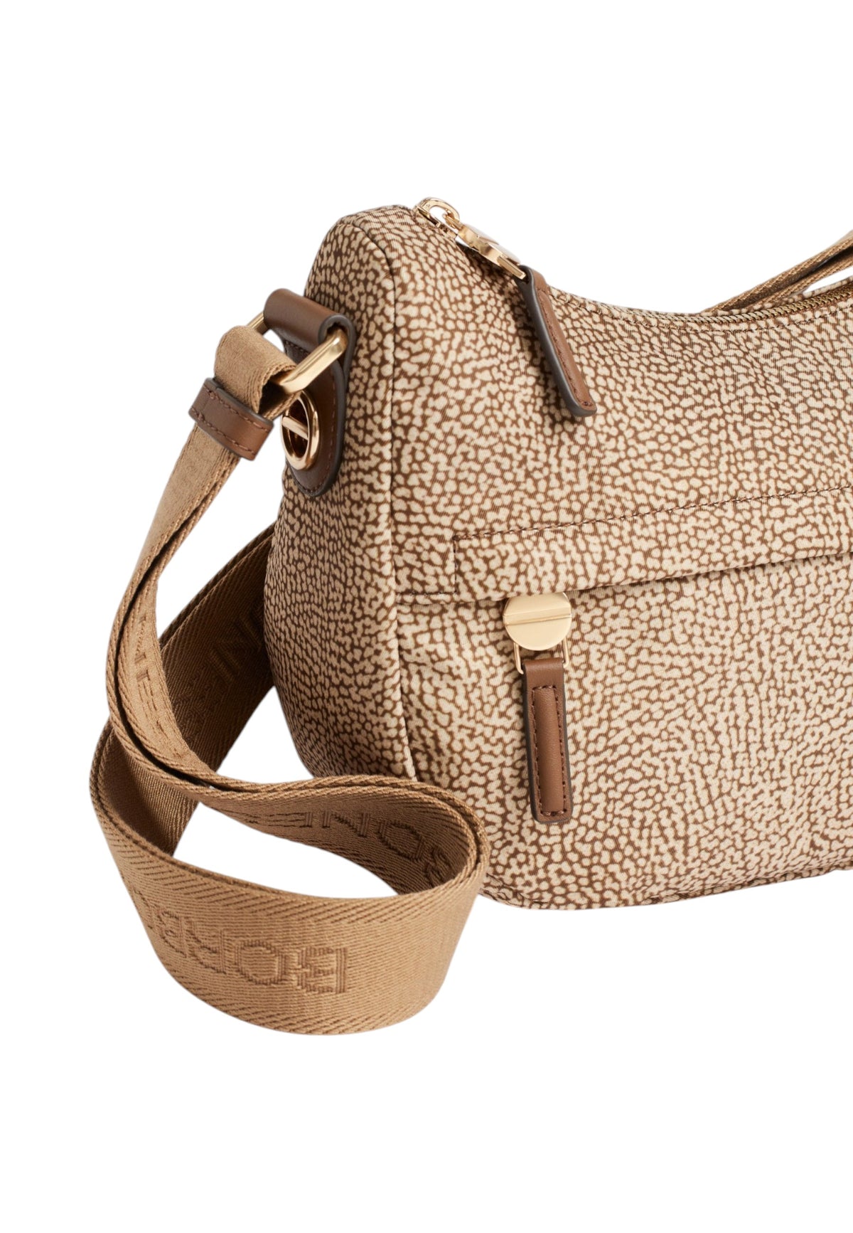 Borsa A Tracolla Donna Borbonese Formato XS, Tessuto riciclato, Stampa OP B-Club 91010338X95
