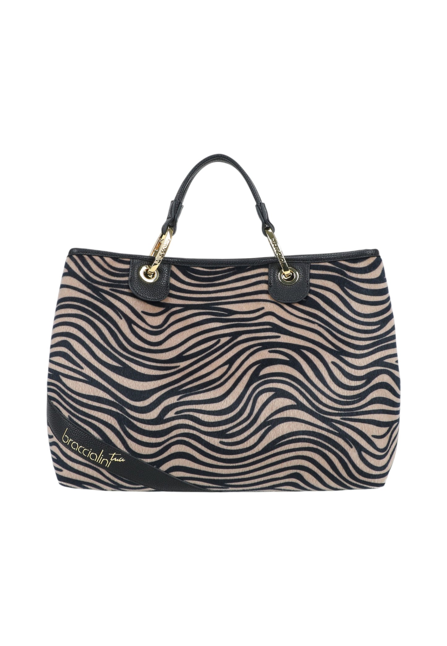 Borsa A Mano Donna Braccialini Zebra Beth Animalier B18570YY