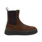Stivaletti Chelsea Donna Frau Pelle scamosciata, Elastici laterali, Suola platform, Vestibilit� regolare Waxy A40C5