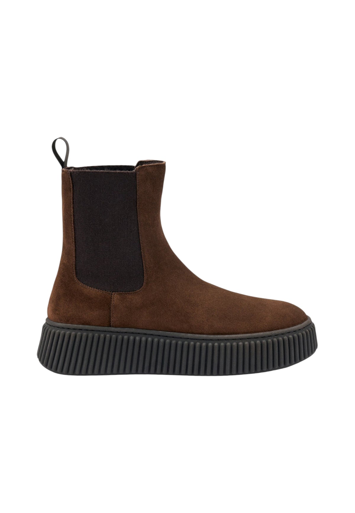 Stivaletti Chelsea Donna Frau Pelle scamosciata, Elastici laterali, Suola platform, Vestibilit� regolare Waxy A40C5