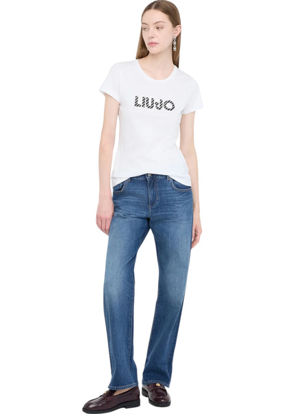T-Shirt Manica Corta Donna Liu Jo  Liujo Diagon.Cry UF5266JS904