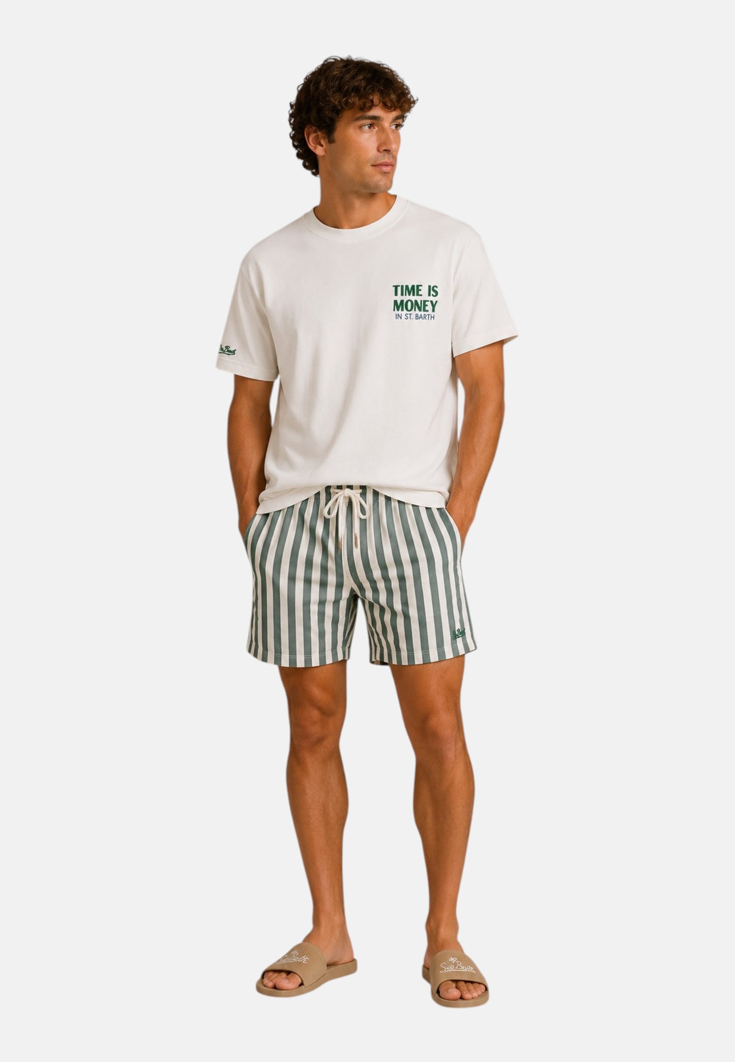 T-Shirt Manica Corta Uomo Mc2 Saint Barth Oversize Rich Time Delmar DLR0001