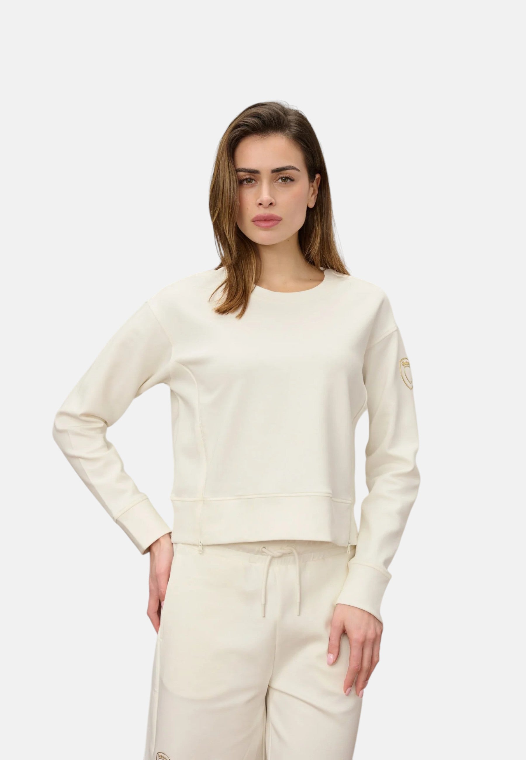 Felpa A Girocollo Donna Blauer  Arcadia 26SBLDF03056