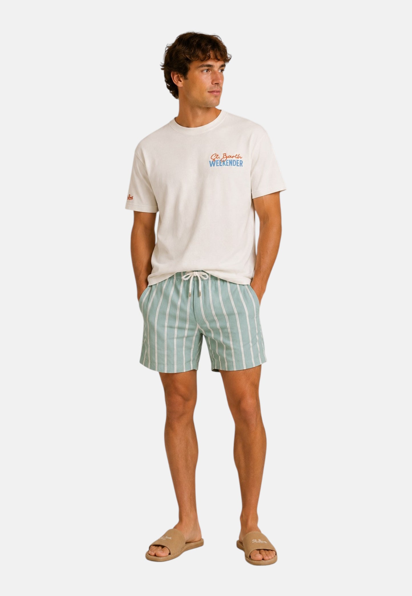 T-Shirt Manica Corta Uomo Mc2 Saint Barth Oversize Sb Weekender Delmar DLR0001