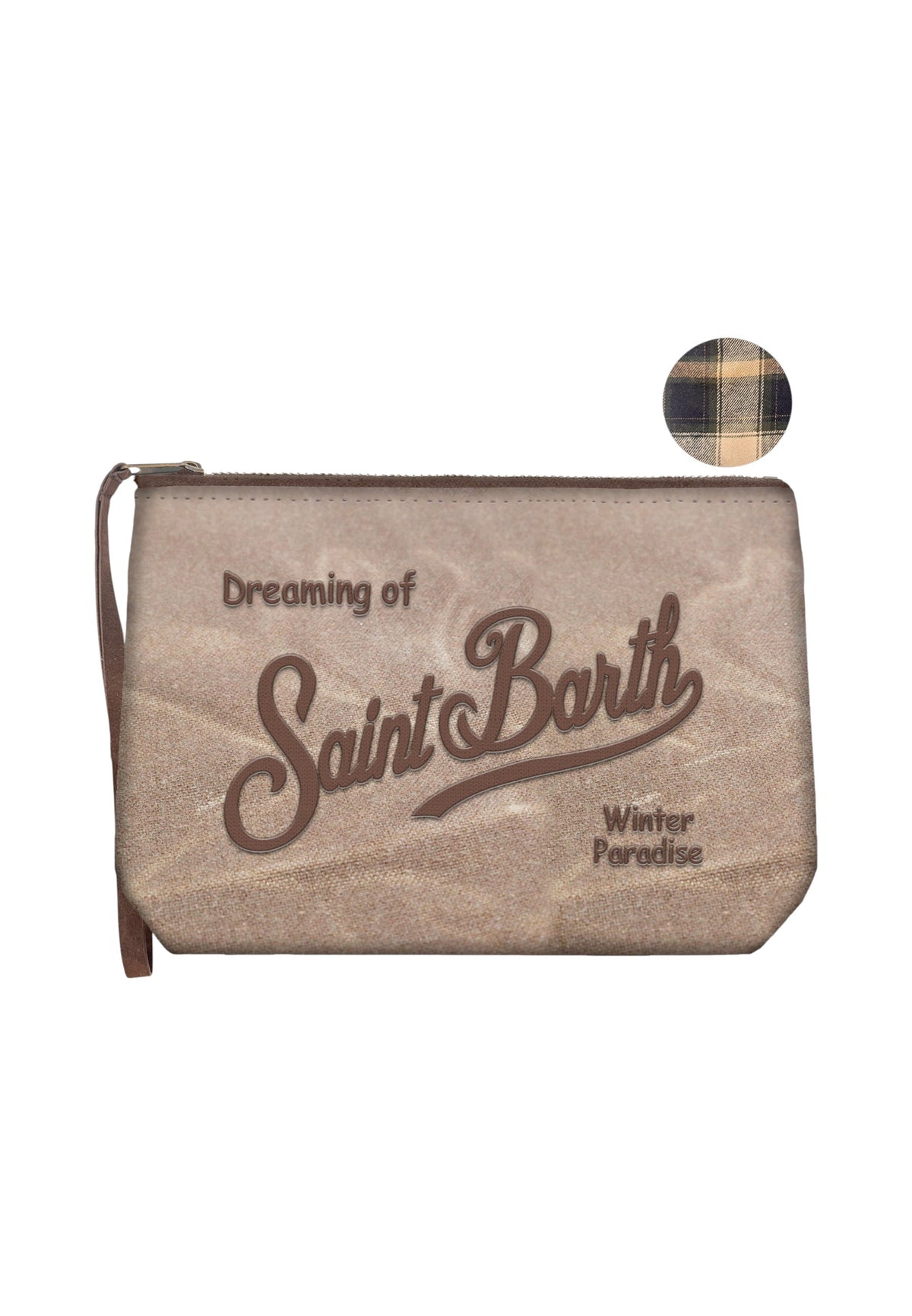 Pochette  Unisex Mc2 Saint Barth Chiusura Con Zip, Laccetto Laterale, Il Logo Saint Barth Sul Davanti Aline Wax ALI0058