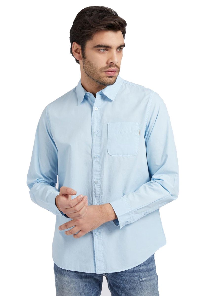 Camicia Manica lunga Uomo Guess  Sunset M1YH20W7ZK1