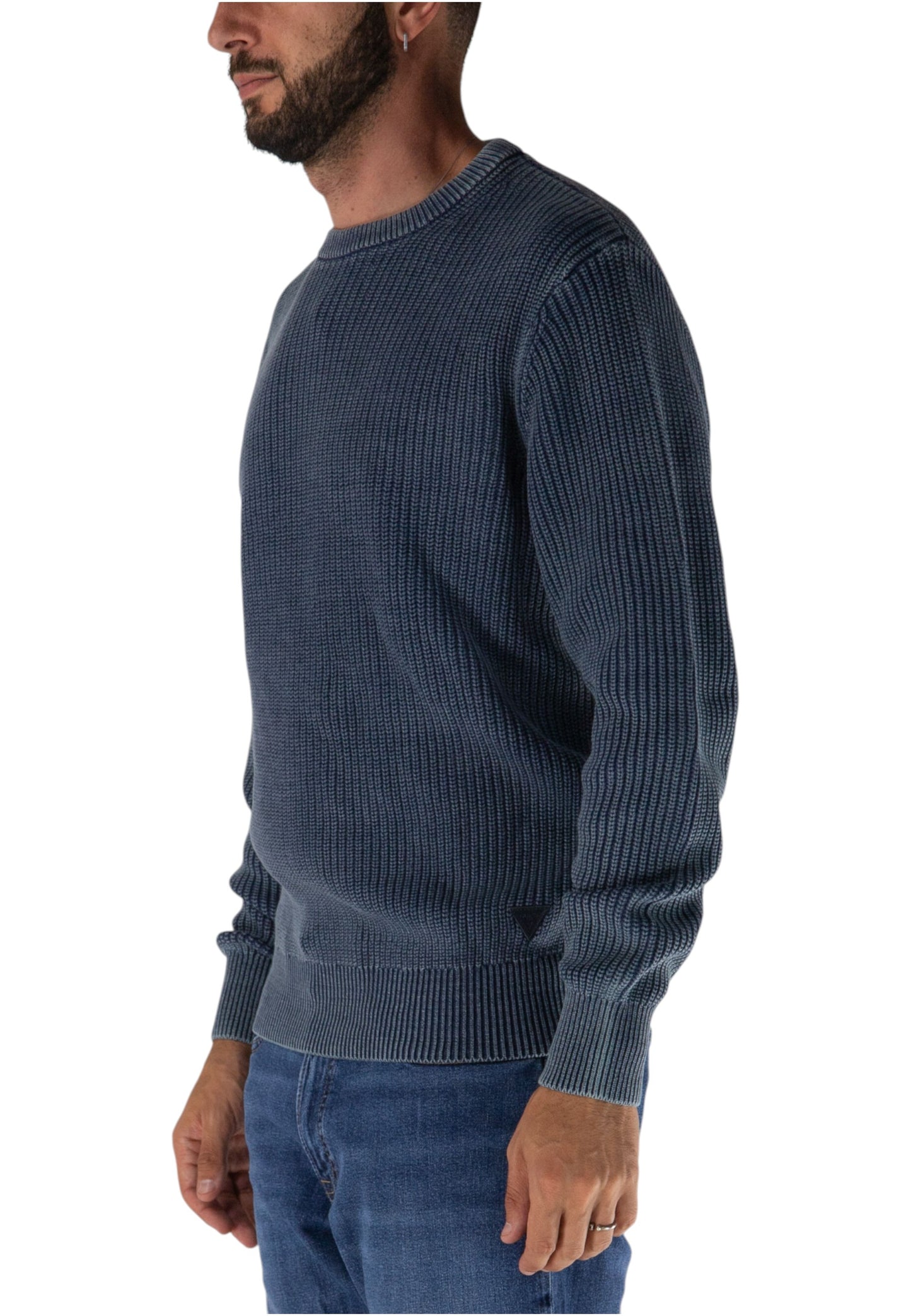 Maglia A Girocollo Uomo Guess A Coste Washed Herbie M5YR05Z3OD0